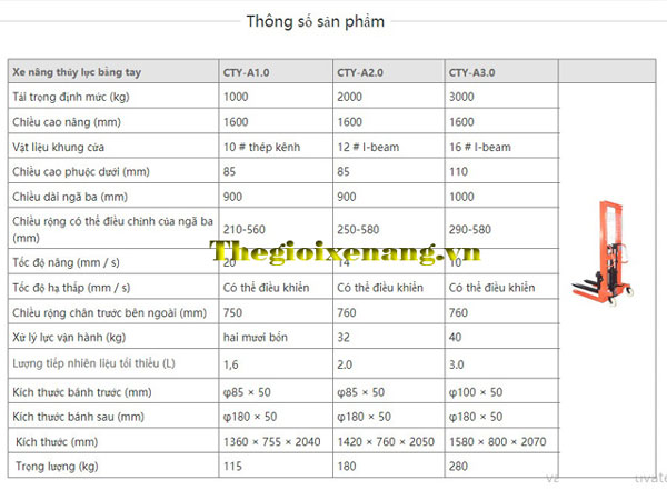 Xe Nang Tay Cao Cty-A